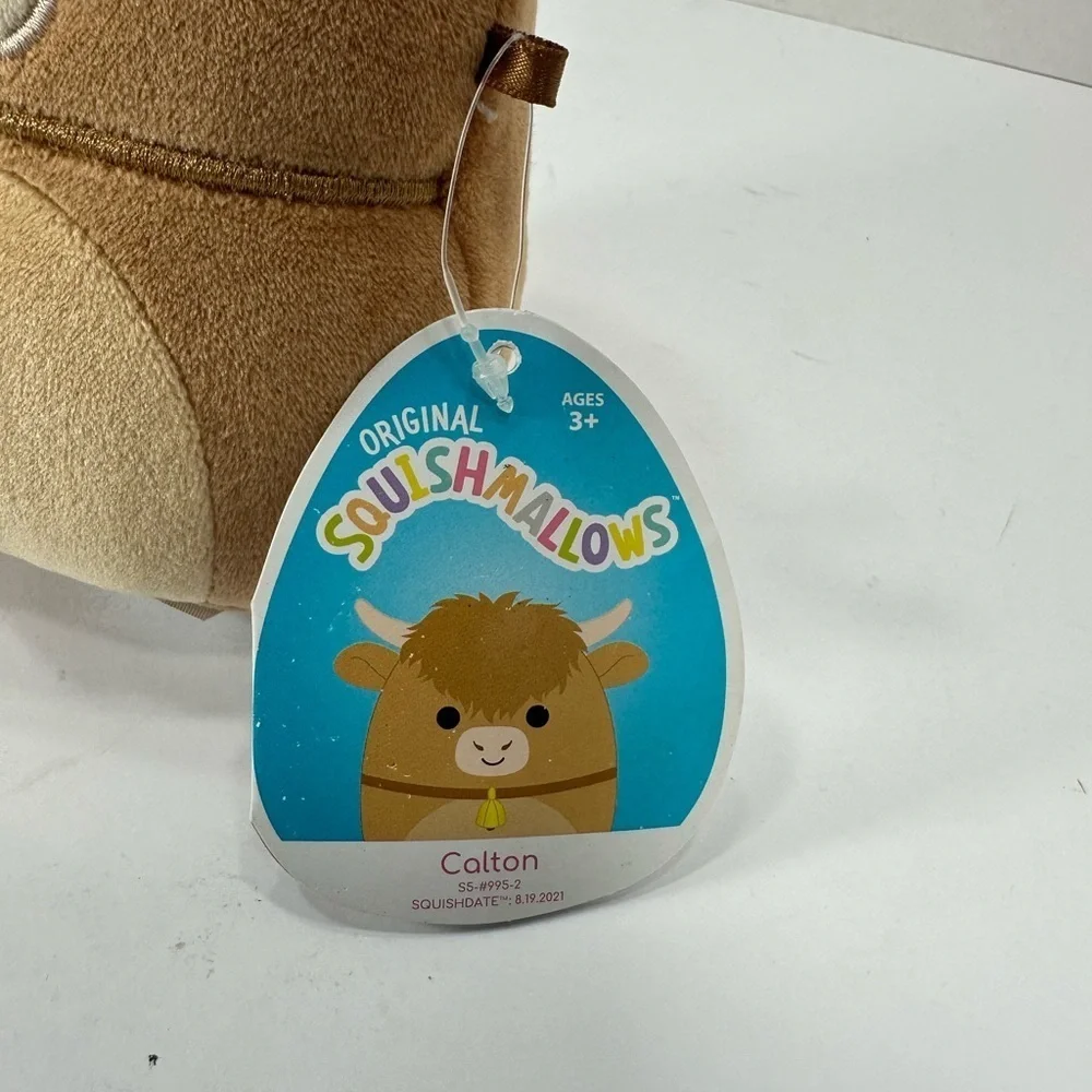 Squishmallows Brown and Tan Stuffed Animal Plush size 5”brand new